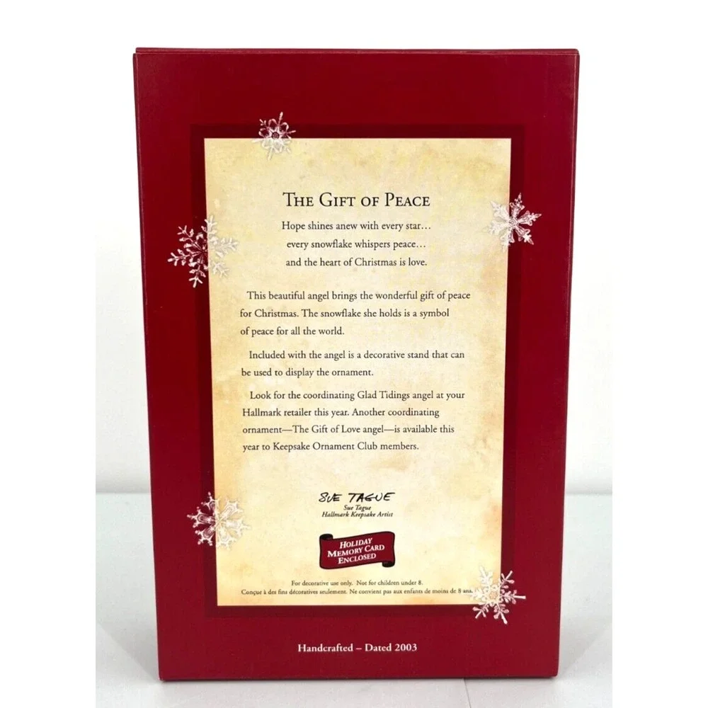 Hallmark Keepsake Ornament 2003 THE GIFT‎ OF PEACE